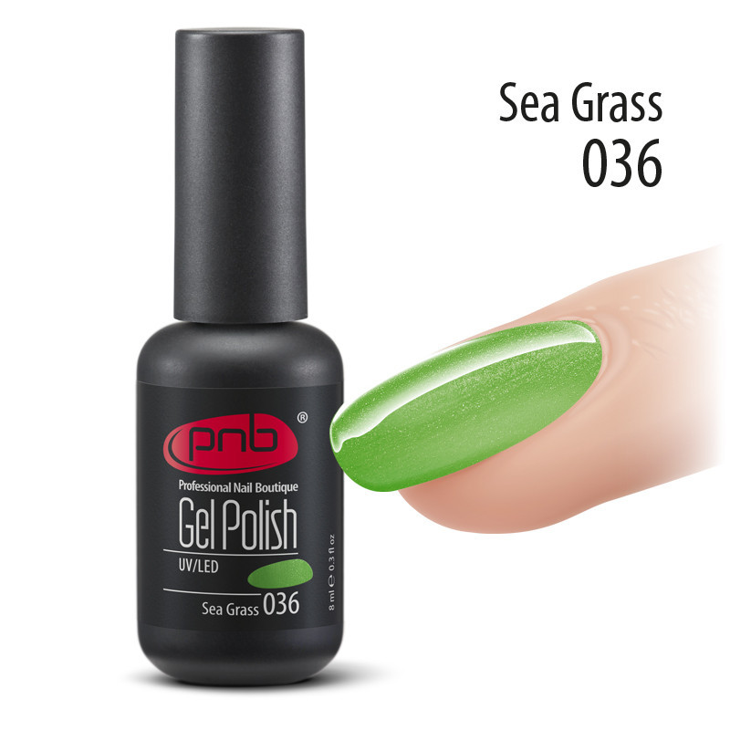 Гель-лак PNB 036 Sea Grass, 8 мл. 