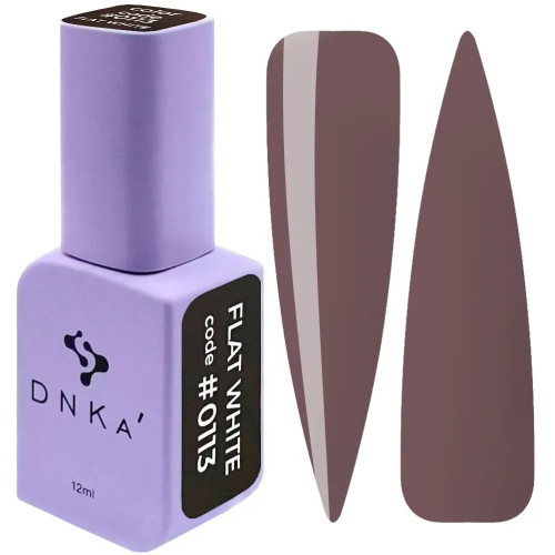 Гель-лак DNKa Gel Polish Color №0113 Flat White, 12 мл