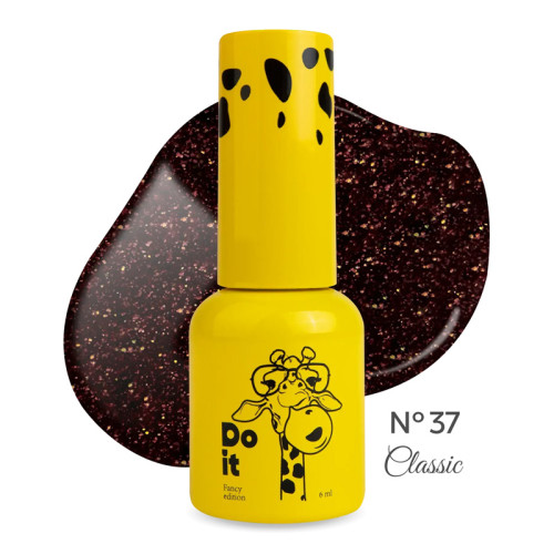 Гель-лак Do it Gel Polish №37 Бордовий з шиммером, 6 мл (Classic Collection)