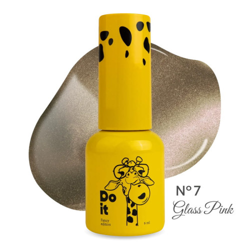 Гель-лак котяче око Do it Glass Pink Cat Eye Gel Polish Golden Mist №7 Золотий серпанок, 6 мл TPO Free