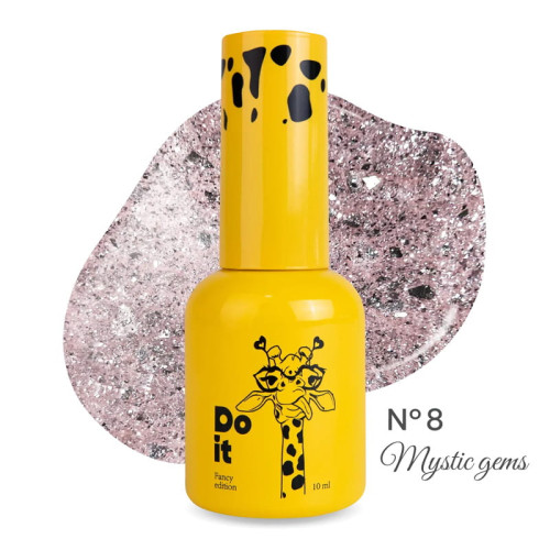 Гель-лак світловідбиваючий Do it MYSTIC GEMS Champagne Mist Gel Polish №8 Рожево-золотий, 10 мл