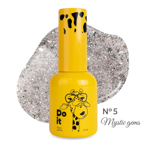 Гель-лак світловідбиваючий Do it MYSTIC GEMS Crystal Rose Gel Polish №5 Рожевий, 10 мл