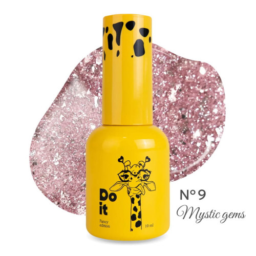 Гель-лак світловідбиваючий Do it MYSTIC GEMS Ruby Spark Gel Polish №9 Рожево-рубіновий, 10 мл