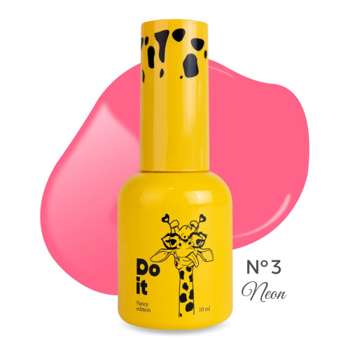 Гель-лак неоновий Do it NEON Gel Polish №3 Рожевий, 10 мл