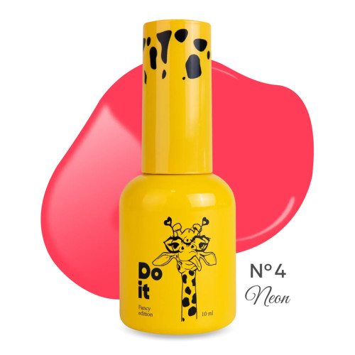 Гель-лак неоновий Do it NEON Gel Polish №4 Лососевий, 10 мл