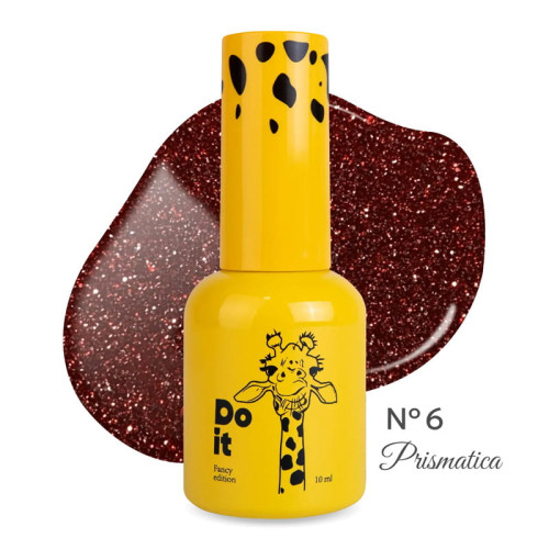 Гель-лак светоотражающий Do it PRISMATICA Gel Polish №6 Рубиново-красный, 10 мл