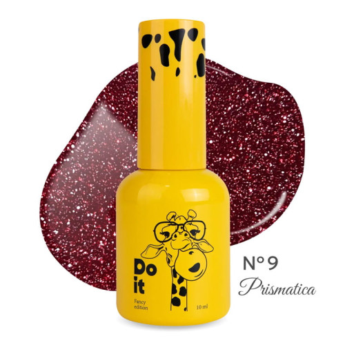 Гель-лак светоотражающий Do it PRISMATICA Gel Polish №9 Красно-винный, 10 мл