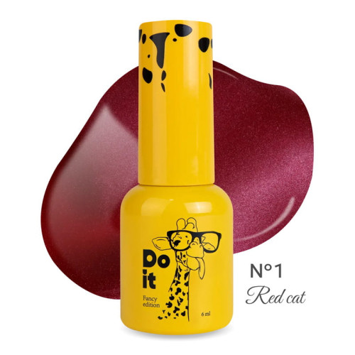 Гель-лак котяче око Do it Cat Eye Gel Polish Red Cat №1 Червоний, 6 мл