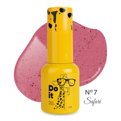 Гель-лак Do it SAFARI Gel Polish с декоративной крошкой №7 Розовый, 6 мл