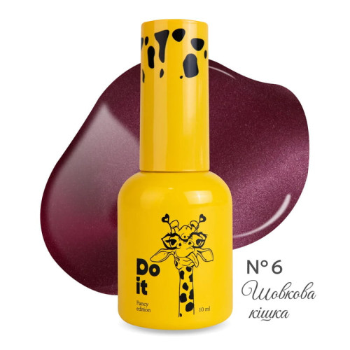 Гель-лак котяче око Do it Cat Eye Gel Polish Шовкова кішка №6 Шовковий рубін, 10 мл