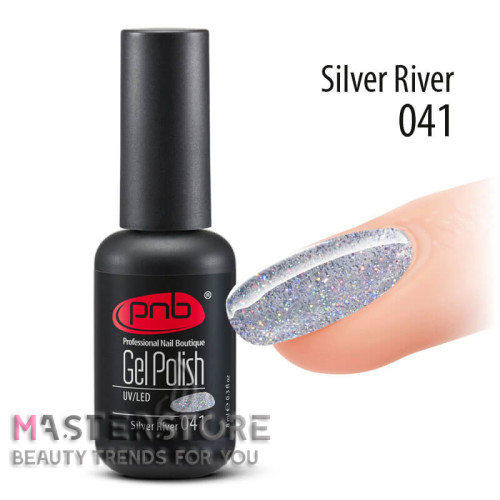 Гель-лак PNB 041 Silver River, 8 мл.