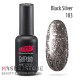 Гель-лак PNB 183 Star Way Black Silver, 8 мл