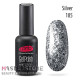 Гель-лак PNB 185 Star Way Silver, 8 мл