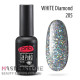 Гель-лак PNB 205 White Diamond, 8 мл