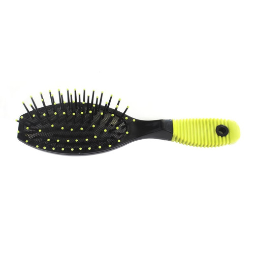 Массажная расческа для волос Master-Pro 8582 (желто-зеленая)