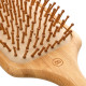 Бамбуковий масажний гребінець Olivia Garden Bamboo Touch Detangle Massage, широкий прямокутний L