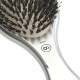 Масажний гребінець Olivia Garden Expert Care Oval Boar&Nylon Bristles Silver з комбінованою щетиною (срібло)