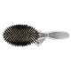 Масажний гребінець Olivia Garden Expert Care Oval Boar Silver з натуральною щетиною