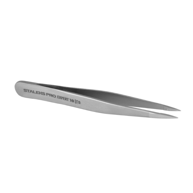 Пінцет точковий для брів STALEKS PRO EXPERT 10 TYPE 5 TE-10/5