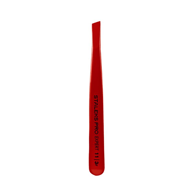 Пінцет для брів STALEKS PRO EXPERT 11 TYPE 3 RED TE-11/3R