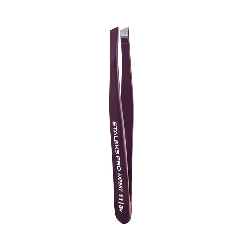 Пінцет для брів STALEKS PRO EXPERT 11 TYPE 3 VIOLET TE-11/3V