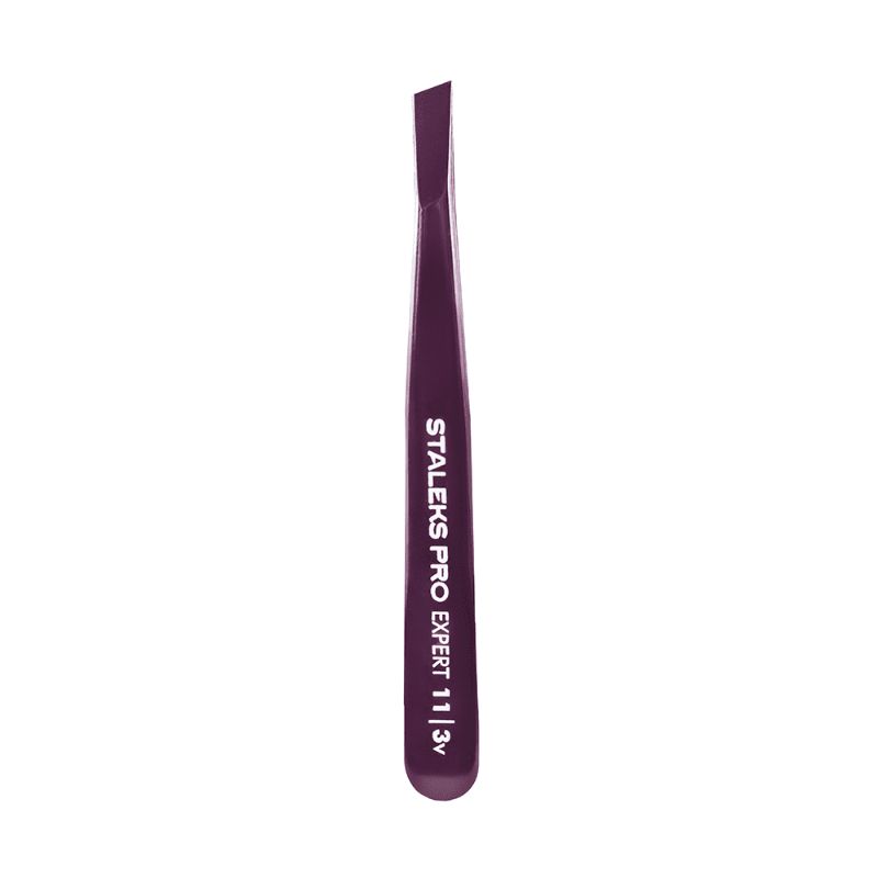Пінцет для брів STALEKS PRO EXPERT 11 TYPE 3 VIOLET TE-11/3V