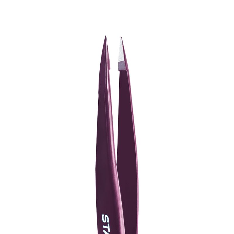 Пінцет точковий для брів STALEKS PRO EXPERT 11 TYPE 5 VIOLET TE-11/5V