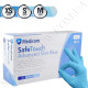 Рукавички нітрилові Medicom SafeTouch Slim Blue нестерильні сині без пудри