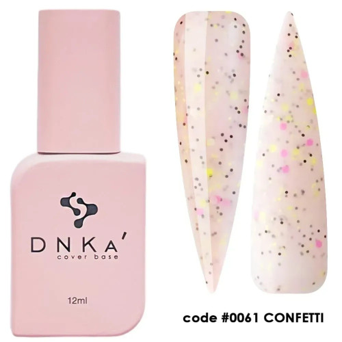 Камуфлююча база DNKa Cover Base №0061 Confetti, 12 мл