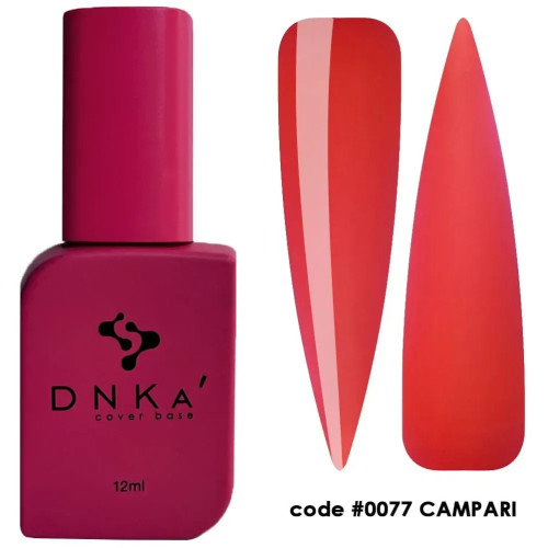 Камуфлююча база DNKa Cover Base №0077 Campari, 12 мл