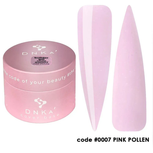 Моделирующий гель DNKa Builder Gel №0007 Pink Pollen, 30 мл
