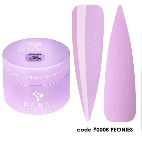 Моделирующий гель DNKa Builder Gel №0008 Peonies, 30 мл