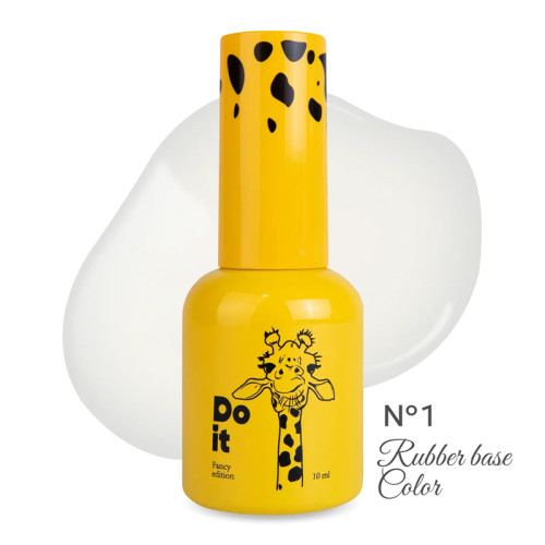 Цветная камуфлирующая база Do it Rubber Base COLOR №1 Белая, 10 мл