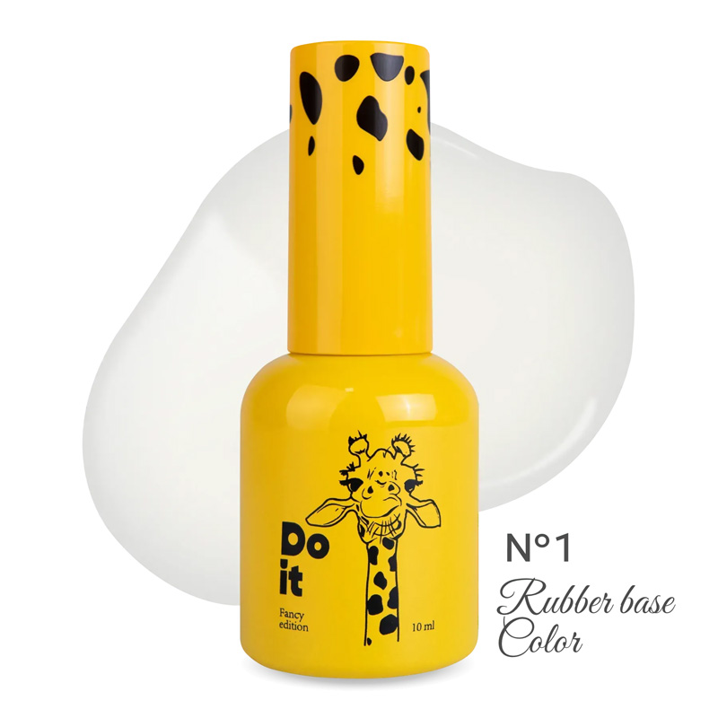 Цветная камуфлирующая база Do it Rubber Base COLOR №1 Белая, 10 мл