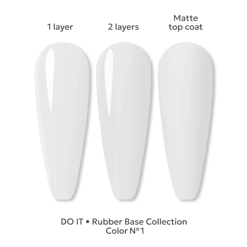 Цветная камуфлирующая база Do it Rubber Base COLOR №1 Белая, 10 мл