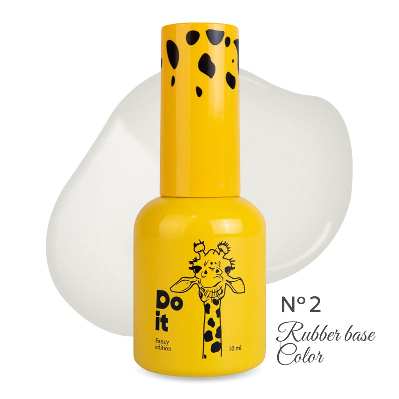 Цветная камуфлирующая база Do it Rubber Base COLOR №2 Молочно-белая, 10 мл