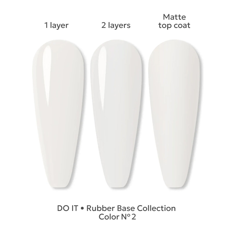 Цветная камуфлирующая база Do it Rubber Base COLOR №2 Молочно-белая, 10 мл