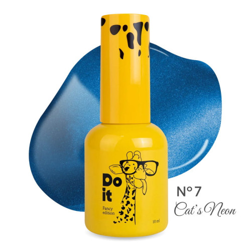 Неоновая база с эффектом «кошачий глаз» Do it Base CAT`S NEON №7 Ярко-синяя, 10 мл