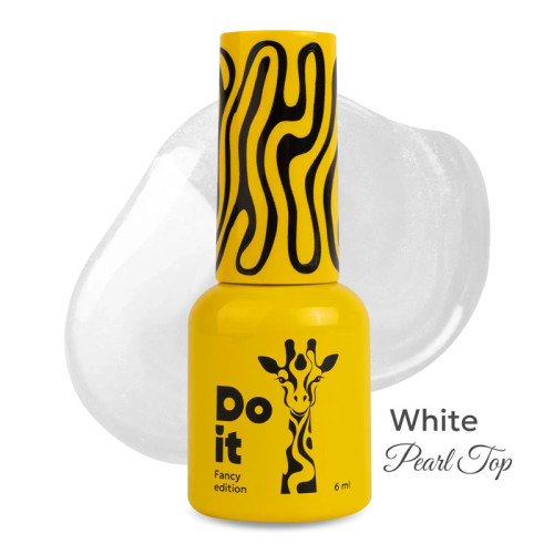 Топ без липкого слоя с перламутровым эффектом Do it Top Pearl White, 6 мл