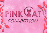 Glass pink cat Collection