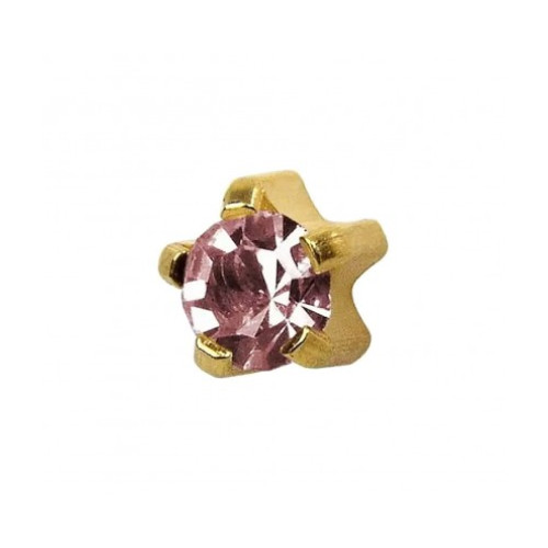 Сережки-иглы STUDEX L-106, крапан "Александрит"